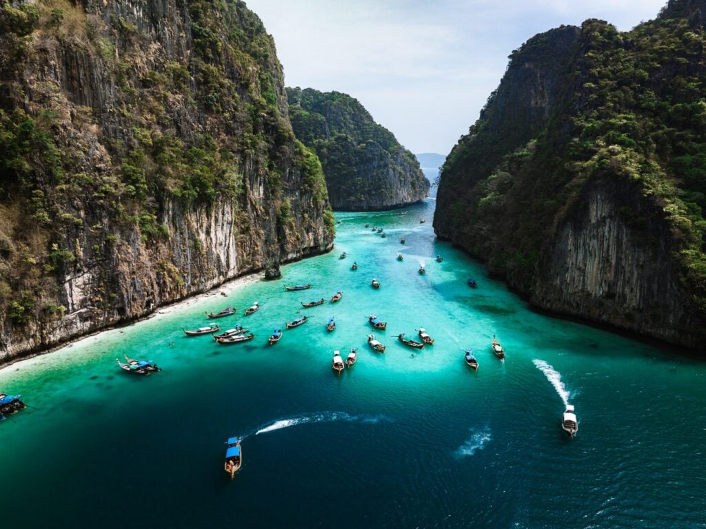 Phi Phi Islands Pileh Lagoon In Thailand