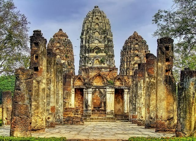 Sukhothai Wat Si Sawai In Thailand